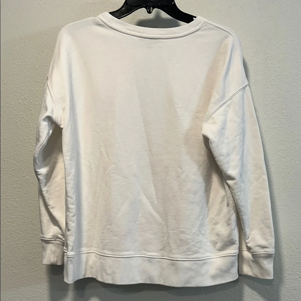 J. Crew Classic White Crew Neck Sweater